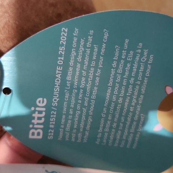 Bittie Seacow squishmallows manatee 12 inch NWT 2022 squishallow Valentine - Picture 7 of 7